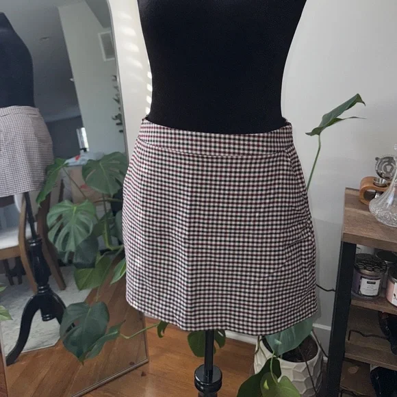 Abercrombie Gingham Mini Skort - Picture 7 of 7